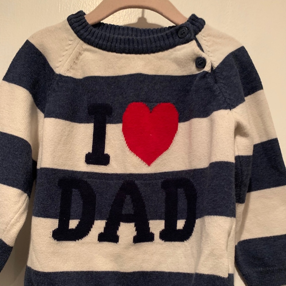 I ❤️ dad sweater